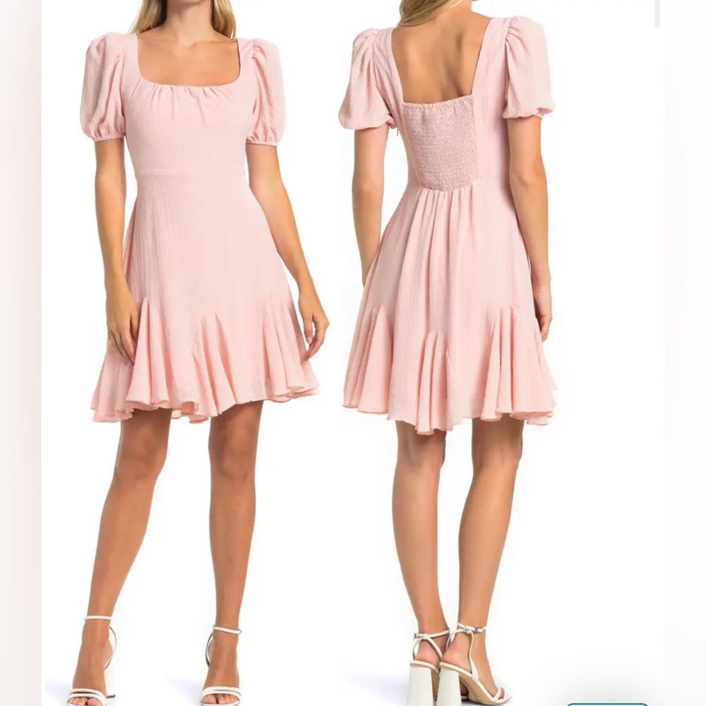 ASTR the label tulip hem mini dress